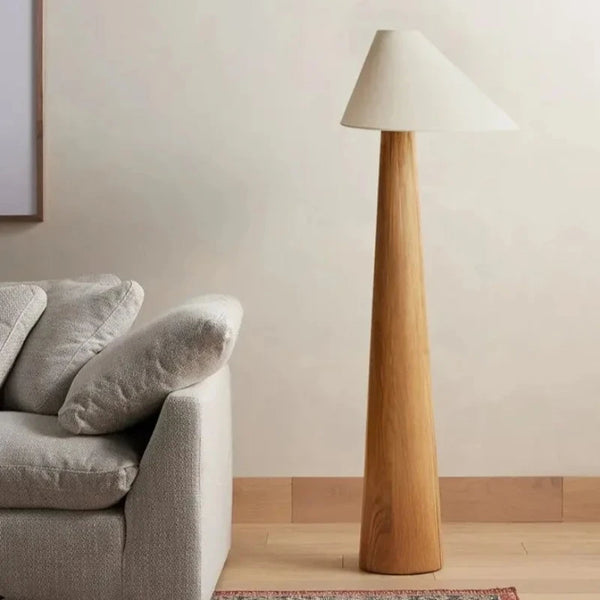 Lampadaire en Bois Japonais Alvin