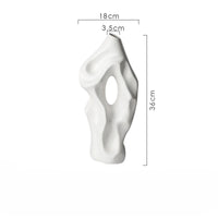 Vase Abstrait Noir et Blanc