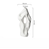 Vase Abstrait Noir et Blanc