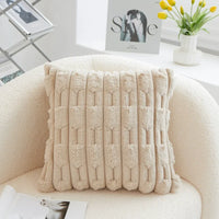 Housse de Coussin Texturé Fluffy
