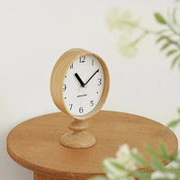 Horloge de Table Classique avec Pied en Bois