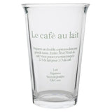 Verre à Latte Français Transparent