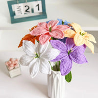 Fleurs Artificielles Lys en Crochet