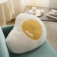 Coussin Peluche Œuf au Plat