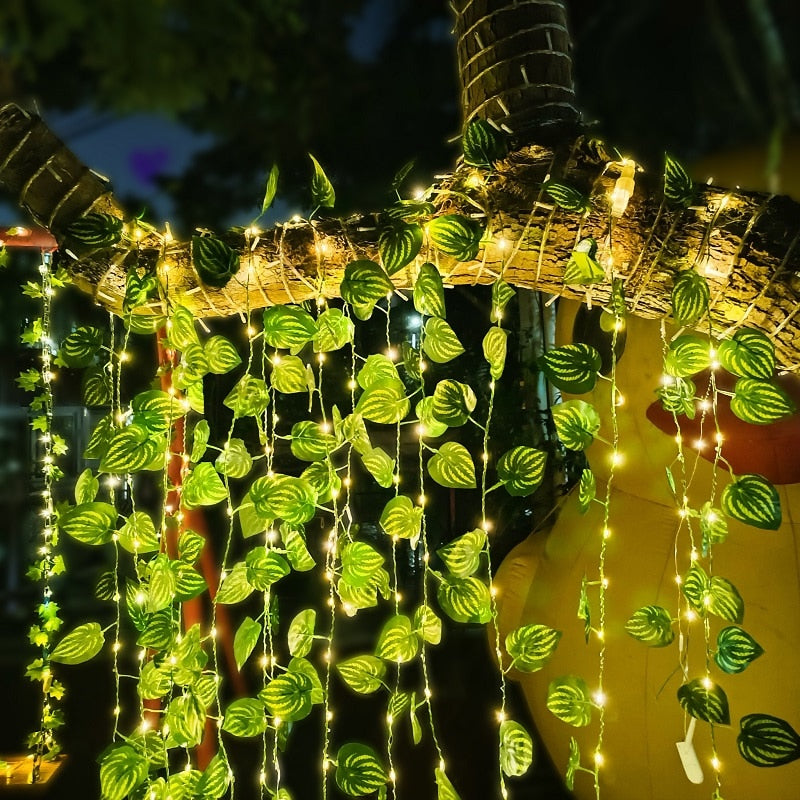 Guirlande de Lierre avec lumières LED - 24 pièces - Haie