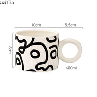 Mug Design Art Abstrait