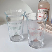 Verre à Latte Français Transparent