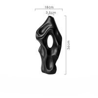 Vase Abstrait Noir et Blanc