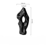 Vase Abstrait Noir et Blanc