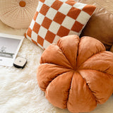 Housse de Coussin Tissé Orange