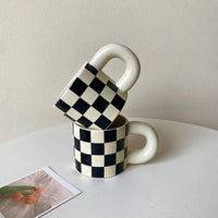 Mug Damier en Céramique