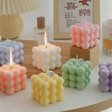 Bougie Cube Bulles