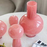 Vase en Verre Rose