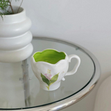 Mini Tasse Florale en Céramique