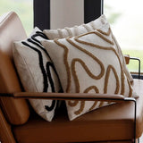 Housse de Coussin Motif Abstrait Chic