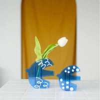Vase Oiseaux Bleu Volant