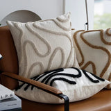 Housse de Coussin Motif Abstrait Chic