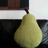 Coussin Peluche Poire Verte