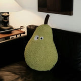 Coussin Peluche Poire Verte