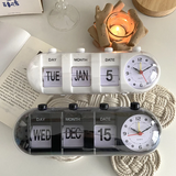 Horloge Rétro Flip Calendrier