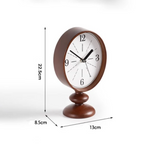 Horloge de Table Classique avec Pied en Bois