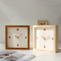 Horloge de Bureau en Bois