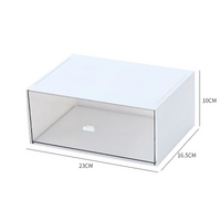 Mini Rangement de Bureau Empilable avec Tiroirs Transparents