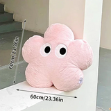 Coussin Peluche Fleur Rose Kawaii