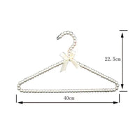 Cintres avec Perles Blanches
