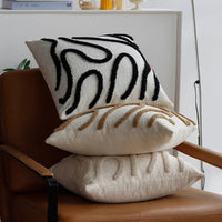 Housse de Coussin Motif Abstrait Chic