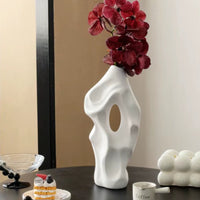 Vase Abstrait Noir et Blanc