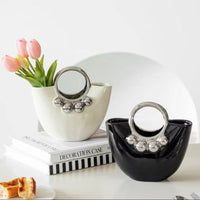 Vase de Table Design Sac à Main