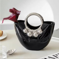 Vase de Table Design Sac à Main