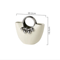 Vase de Table Design Sac à Main
