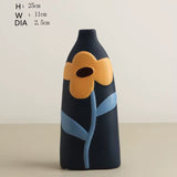 Vases Morandi avec Fleurs en Relief