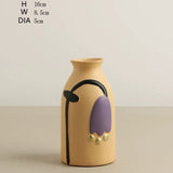 Vases Morandi avec Fleurs en Relief