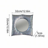 Miroir à Coussin Métal Argenté