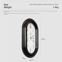 Horloge Ovale Classique Chiffres Romains