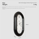 Horloge Ovale Classique Chiffres Romains