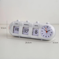 Horloge Rétro Flip Calendrier