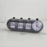 Horloge Rétro Flip Calendrier