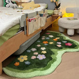 Tapis Floral Vert