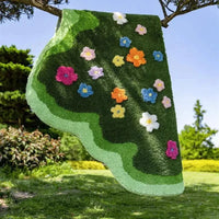 Tapis Floral Vert