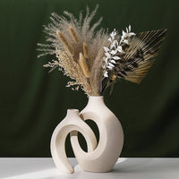 Vase Blanc En Céramique - MaChambreAesthetic